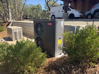 SpacePak heat pump installed outside a residence