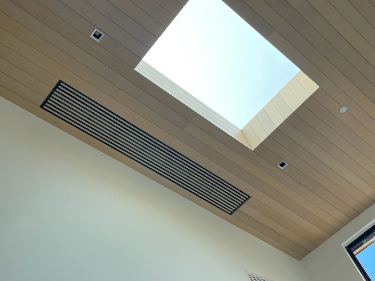 Jaga linear ceiling vent installation